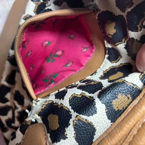 Betsey Johnson Tan Leopard Print Tote Bag - Picture 11 of 16
